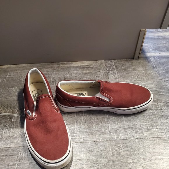Vans Red Slip-On Sneakers - Picture 3 of 4